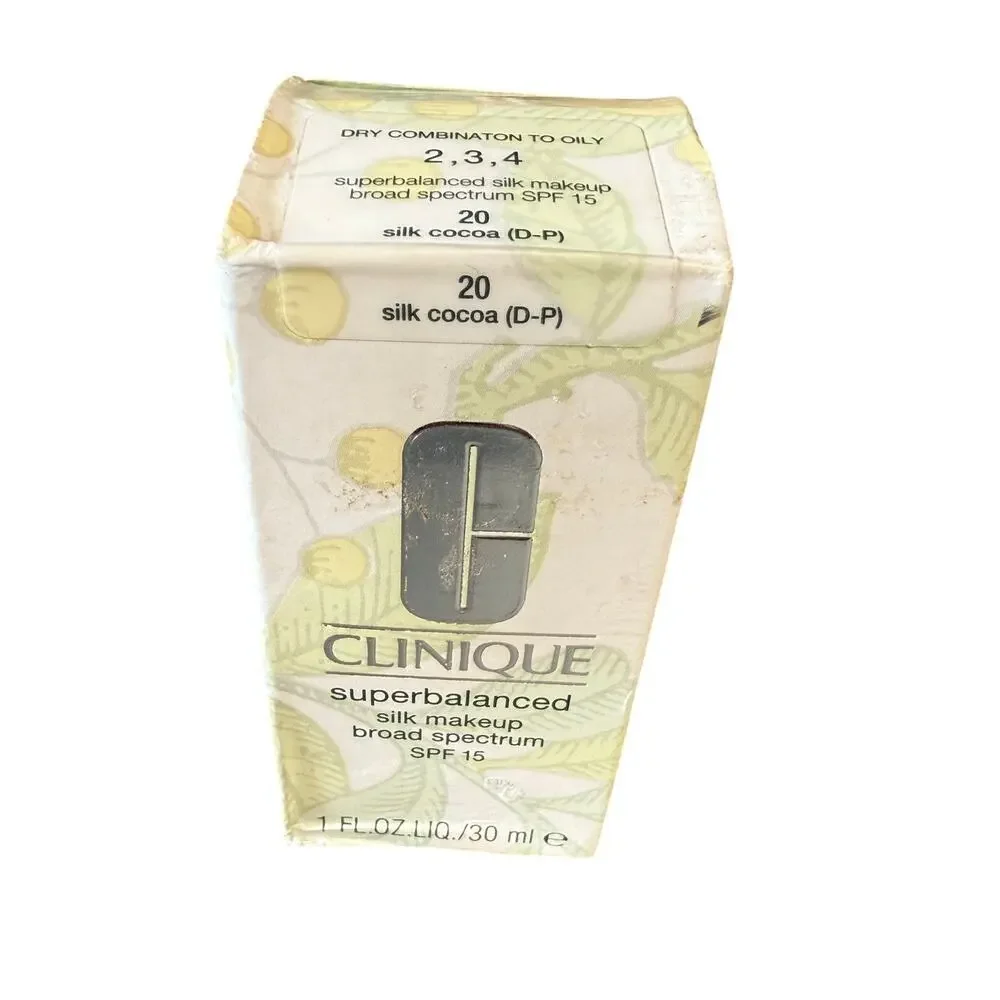 New Clinique Superbalanced Silk Makeup Broad Spectrum SPF15‎ 1 OZ #20 Silk Cocoa